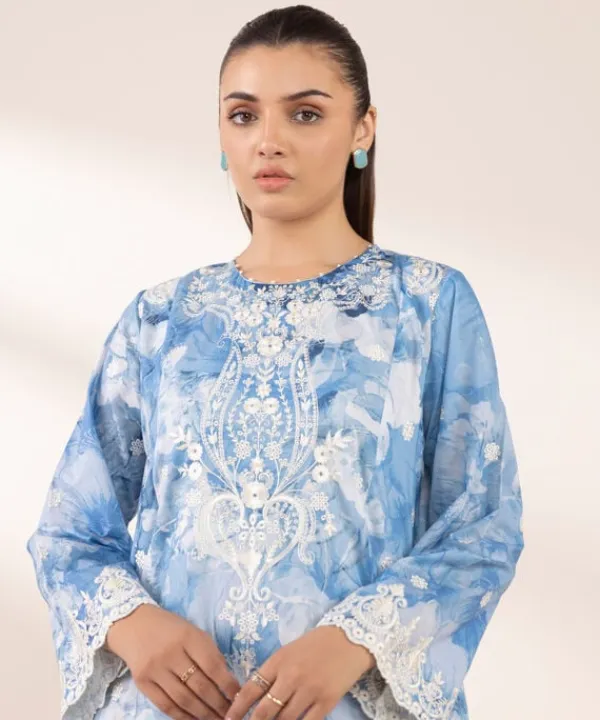 Discount Sapphire Embroidered Lawn Shirt