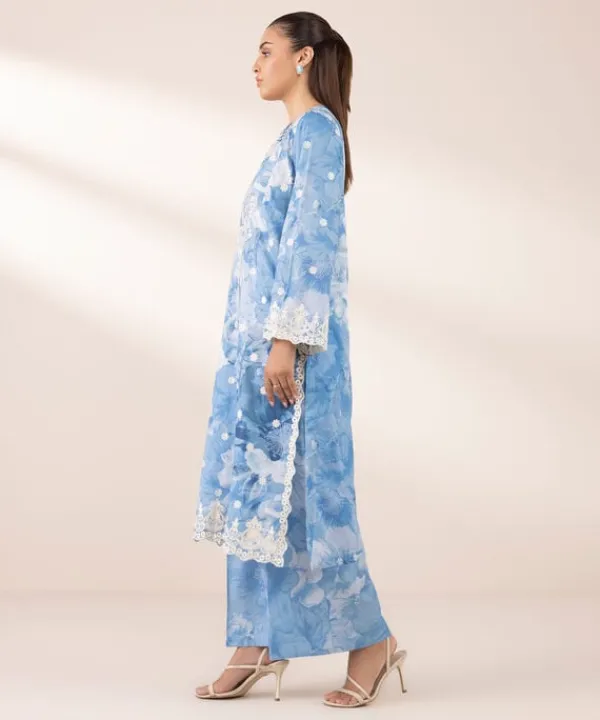 Discount Sapphire Embroidered Lawn Shirt