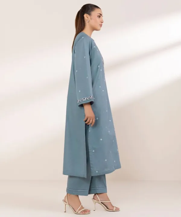 Discount Sapphire Embroidered Lawn Shirt