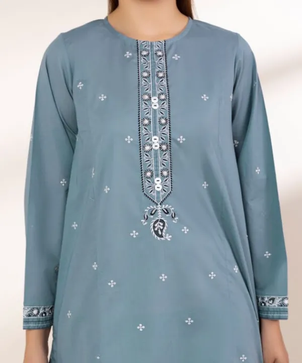 Discount Sapphire Embroidered Lawn Shirt