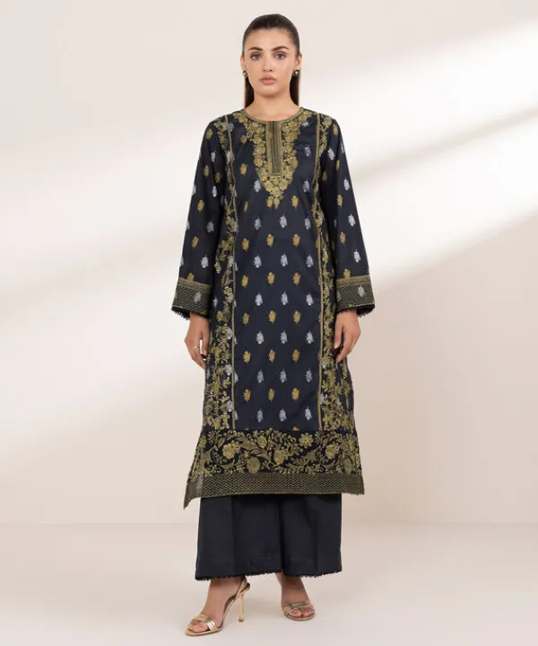 Discount Sapphire Embroidered Lawn Shirt