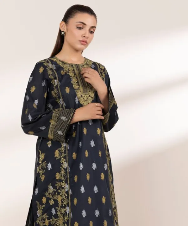 Discount Sapphire Embroidered Lawn Shirt