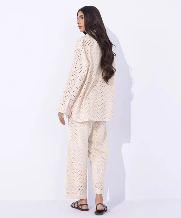 Outlet Sapphire Embroidered Loose-Fit Shirt Beige