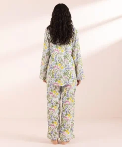 Outlet Sapphire Floral Print Woven PJ Set Multi