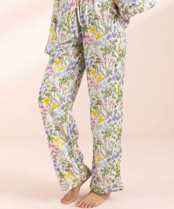 Outlet Sapphire Floral Print Woven PJ Set Multi