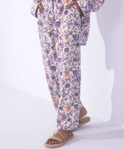 Online Sapphire Floral Printed Trousers Multi