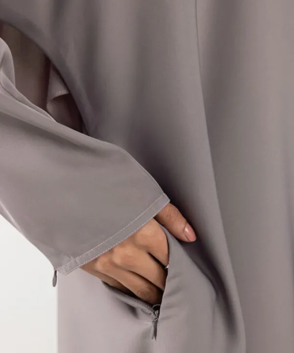 Discount Sapphire Full Length Abaya Mauve