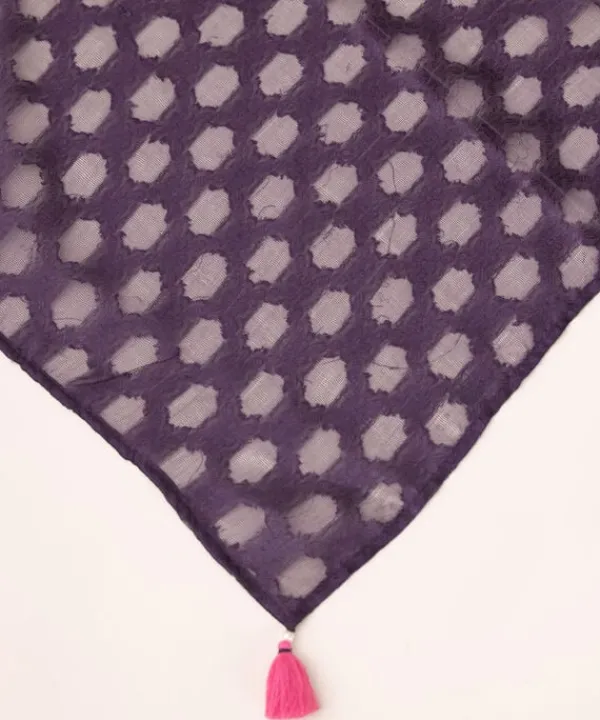 Sale Sapphire Jacquard Dupatta Purple