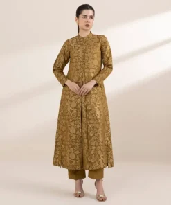 Fashion Sapphire Jacquard Pishwas