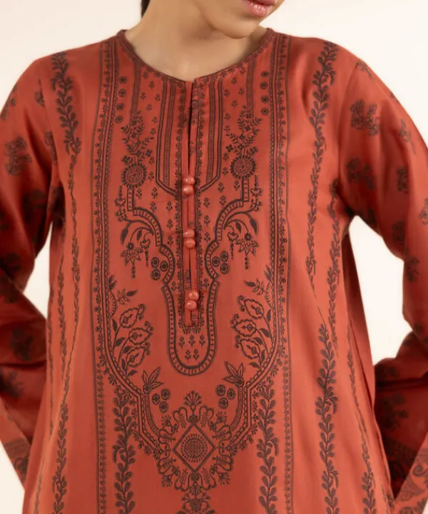 Sale Sapphire Jacquard Shirt Orange