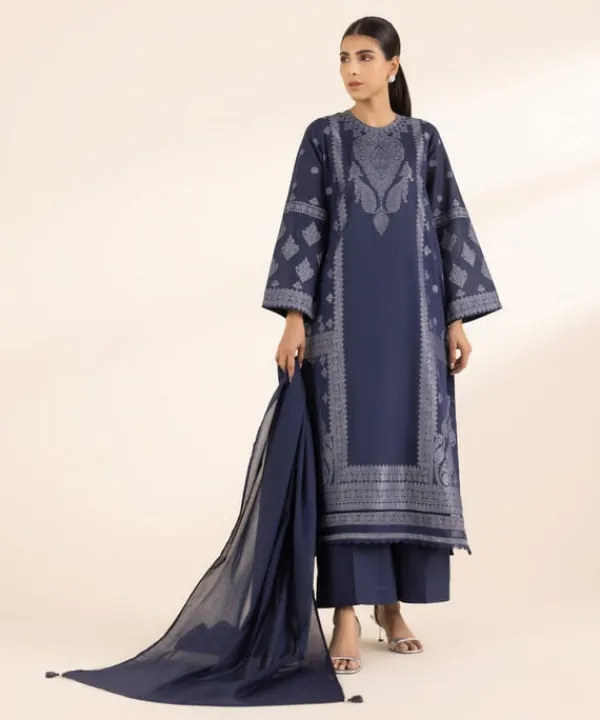 Hot Sapphire Jacquard Shirt Blue
