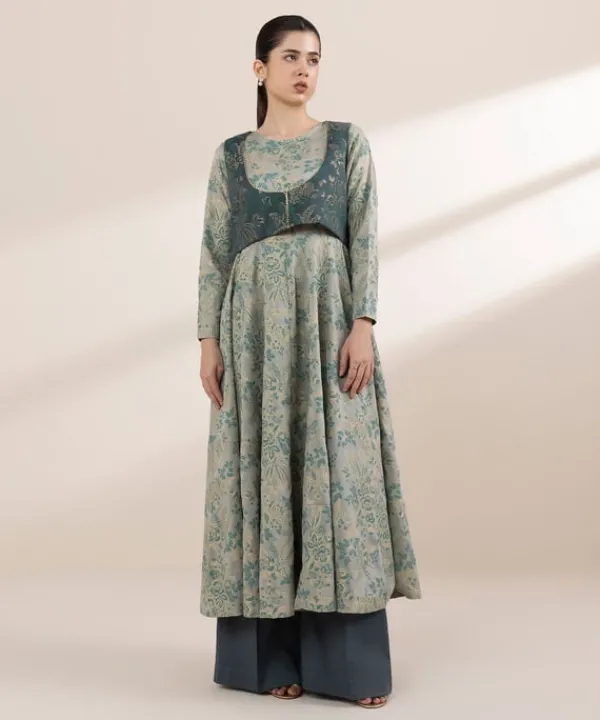 Discount Sapphire Jacquard Waistcoat