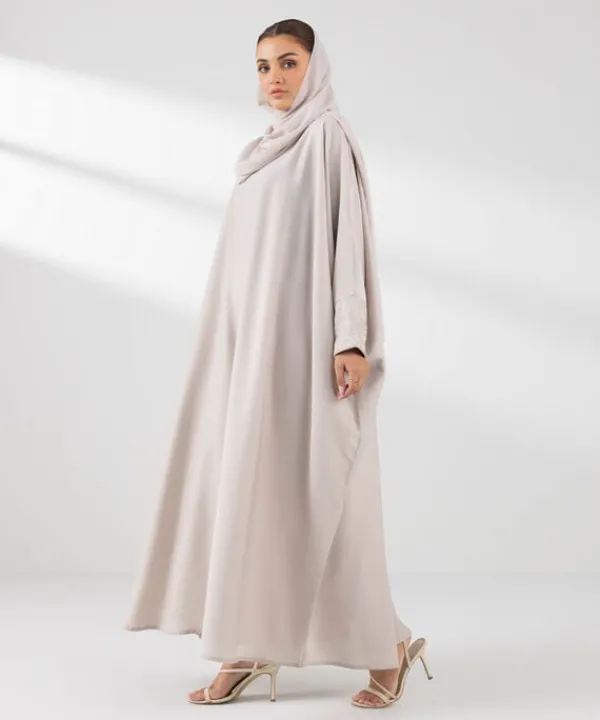 Clearance Sapphire Kaftan Abaya Set Off White