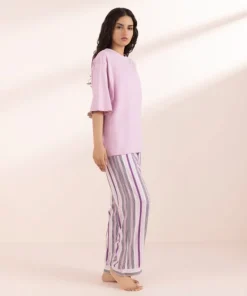 Online Sapphire Oversized Jersey T-Shirt Pink