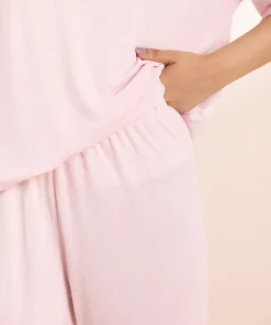 Best Sapphire Rib PJ Set Pink