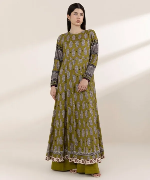 Discount Sapphire Printed Arabic Lawn Pishwas