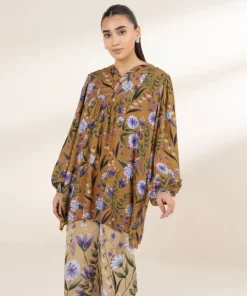 Sale Sapphire Printed Arabic Lawn Shirt