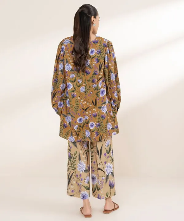 Sale Sapphire Printed Arabic Lawn Shirt