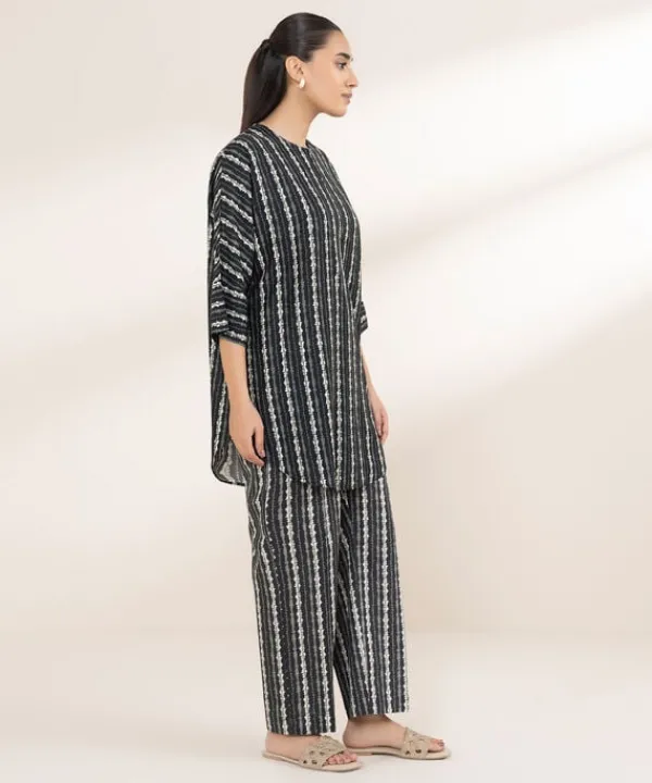 Online Sapphire Printed Arabic Lawn Shirt