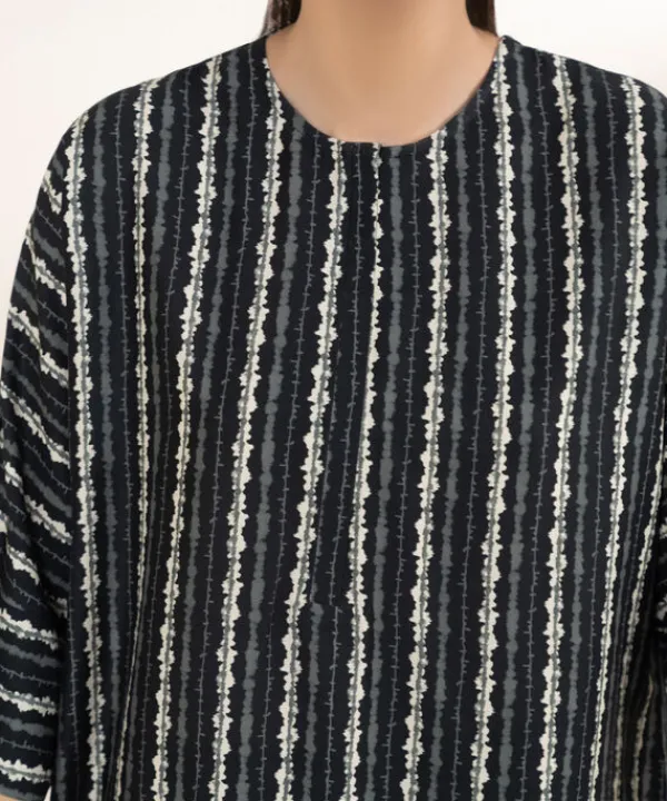 Online Sapphire Printed Arabic Lawn Shirt