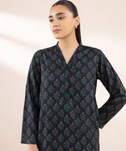 Online Sapphire Printed Arabic Lawn Shirt