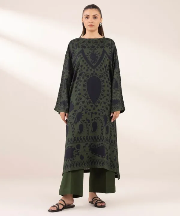 Sale Sapphire Printed Arabic Lawn Shirt