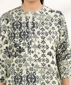 Outlet Sapphire Printed Arabic Lawn Shirt