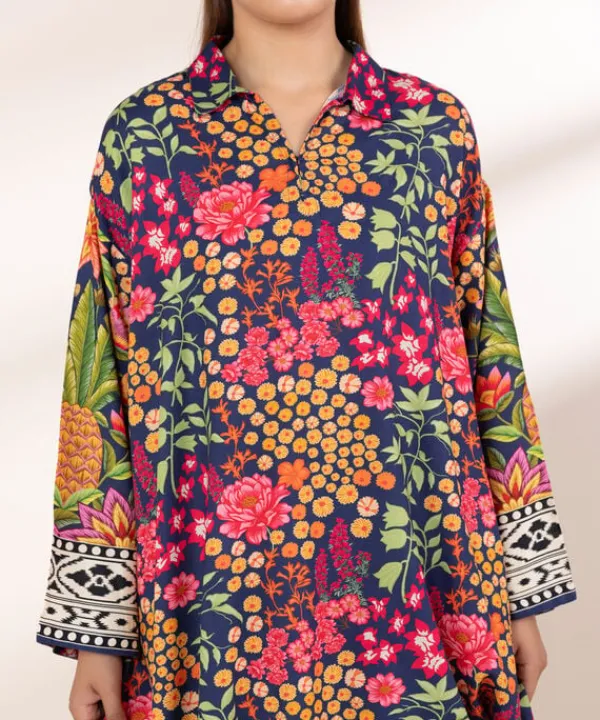 Sale Sapphire Printed Arabic Lawn Shirt