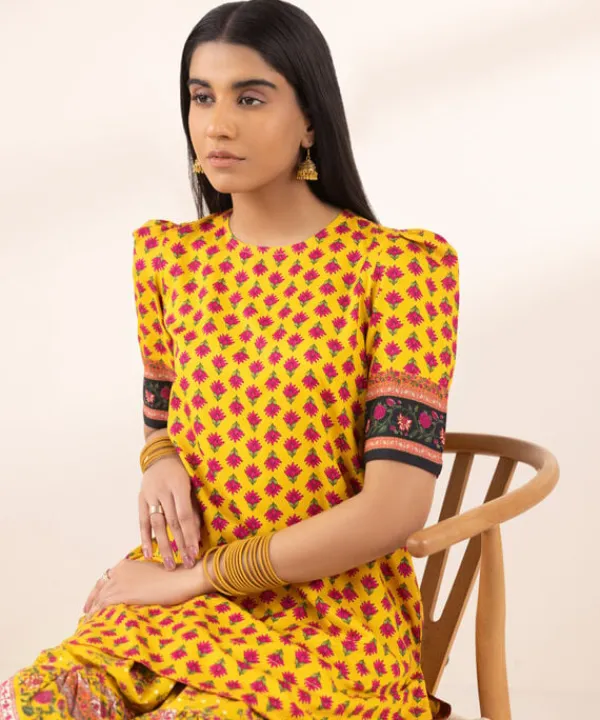 New Sapphire Printed Arabic Lawn Shirt