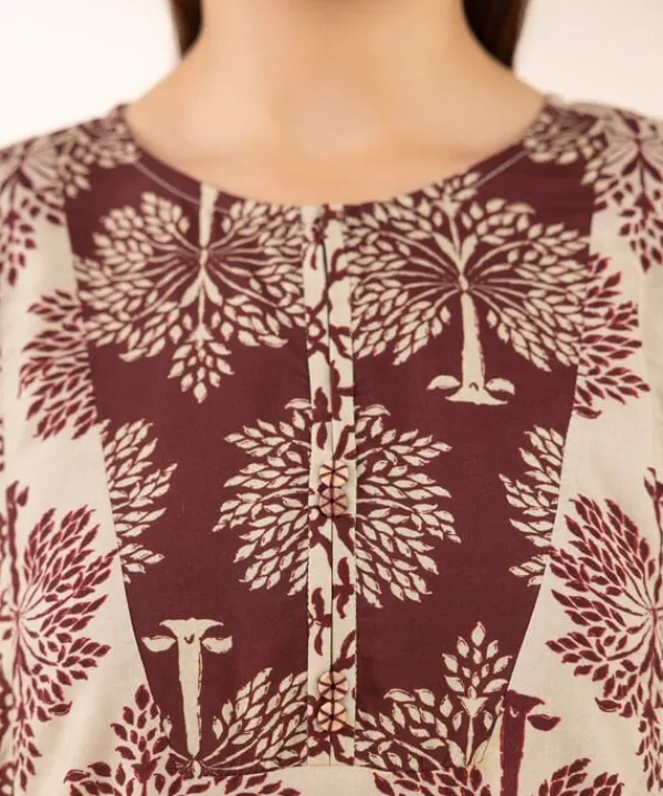 Discount Sapphire Printed Arabic Lawn Shirt