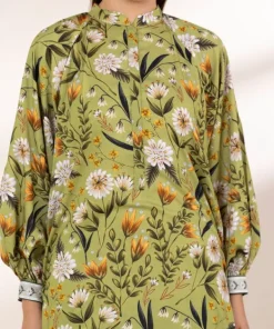 Clearance Sapphire Printed Arabic Lawn Shirt