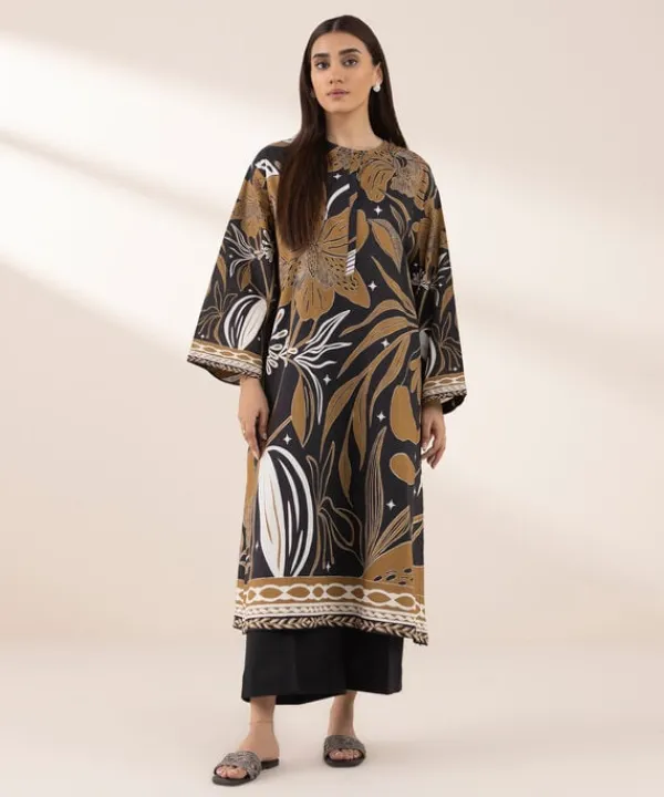 Sale Sapphire Printed Arabic Lawn Shirt