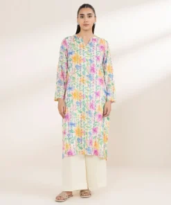 Online Sapphire Printed Arabic Lawn Shirt