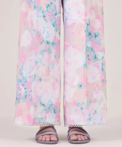 Fashion Sapphire Printed Cambric Culottes