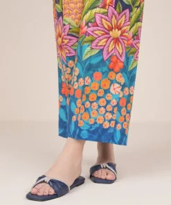 Sale Sapphire Printed Cambric Culottes