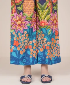 Sale Sapphire Printed Cambric Culottes