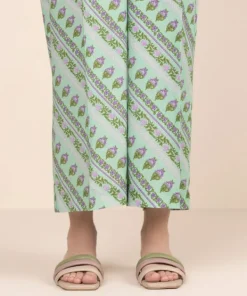 Online Sapphire Printed Cambric Culottes Green