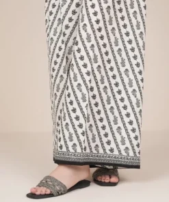 Fashion Sapphire Printed Cambric Flared Pants