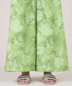 Clearance Sapphire Printed Cambric Flared Pants