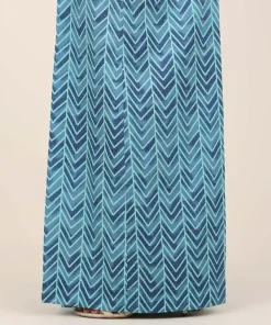 Best Sapphire Printed Cambric Flared Pants Blue