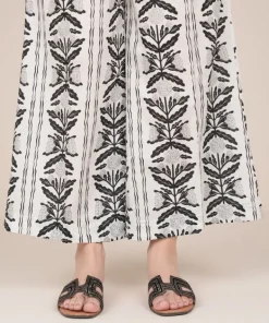 Sale Sapphire Printed Cambric Flared Pants