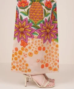 Sale Sapphire Printed Cambric Flared Pants