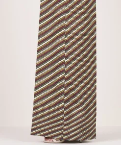 Fashion Sapphire Printed Cambric Flared Pants