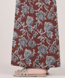 New Sapphire Printed Cambric Flared Pants