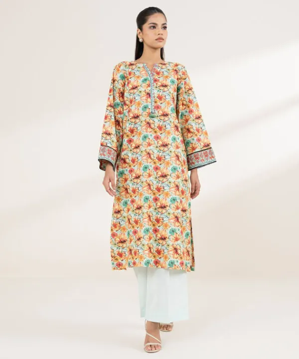 Clearance Sapphire Printed Cambric Shirt