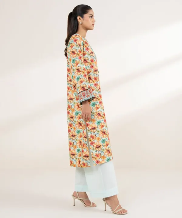 Clearance Sapphire Printed Cambric Shirt
