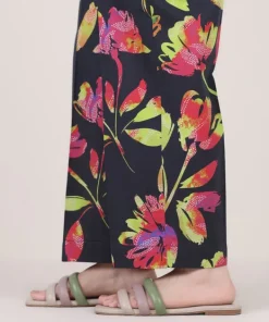 Discount Sapphire Printed Cambric Straight Pants
