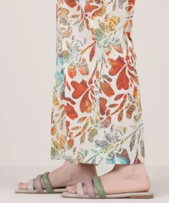 Sale Sapphire Printed Cambric Straight Pants