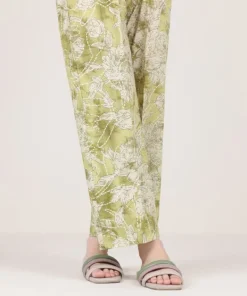 Discount Sapphire Printed Cambric Straight Pants