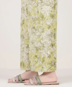 Discount Sapphire Printed Cambric Straight Pants